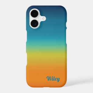 Southwest Sunset Colors Personalized iPhone 17 Case