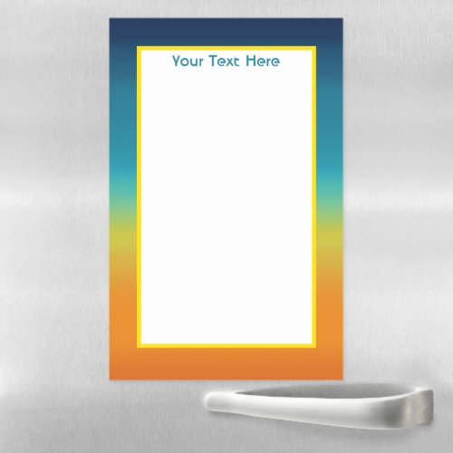 Southwest Sunset Colors Personalized Magnetic Dry Erase Sheet
