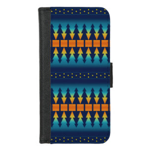 Southwest Sunset Pine Tree Pattern iPhone 8/7 Wallet Case