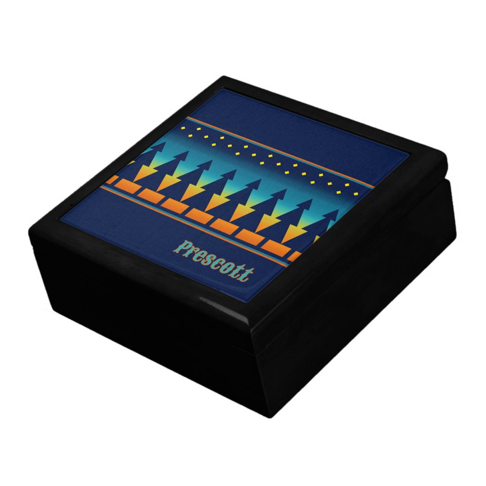 Southwest Sunset Pines Personalized Keepsake Box