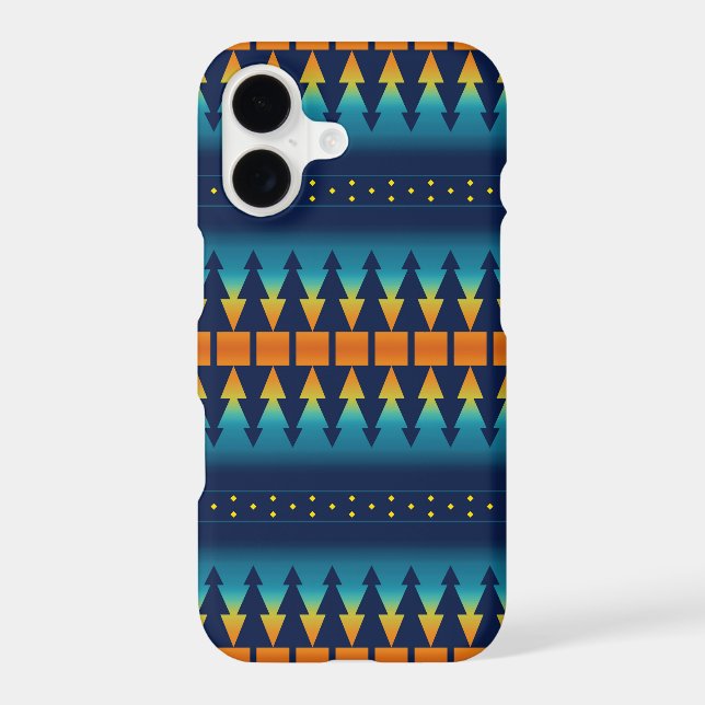 Southwest Sunset Pines Saddle Blanket Personalized iPhone Case (Back)