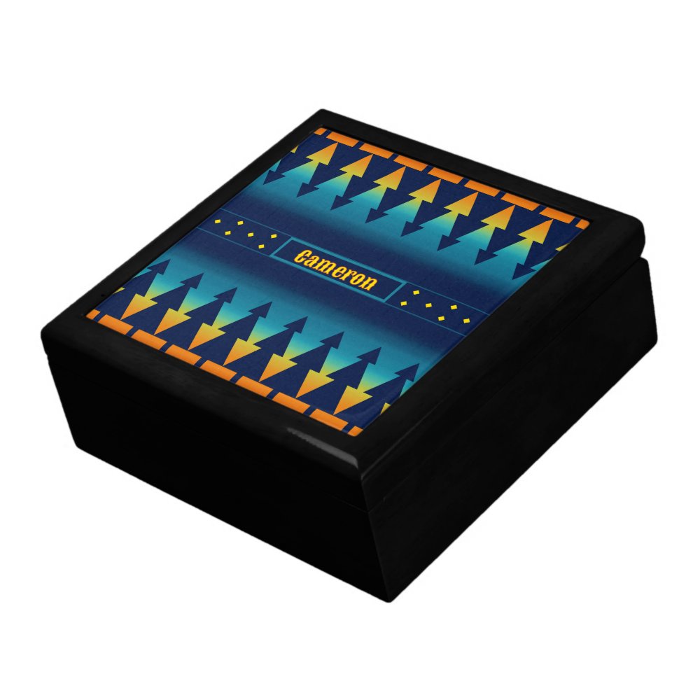 Southwest Sunset Saddleblanket Custom Keepsake Box