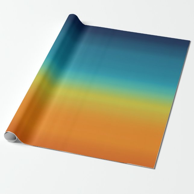 Southwest Sunset Wrapping Paper (Unrolled)