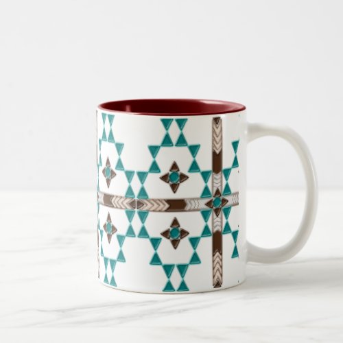 Southwest Symmetry Two_Tone Coffee Mug