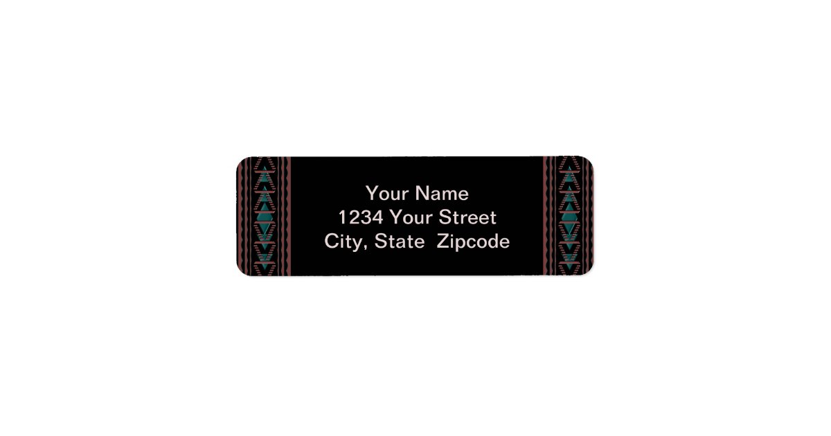 Southwest Tapestry Return Address Labels