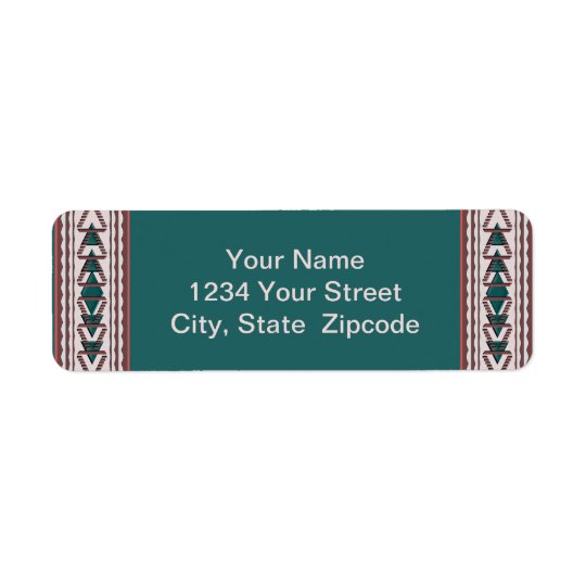 Southwest Tapestry Return Address Labels