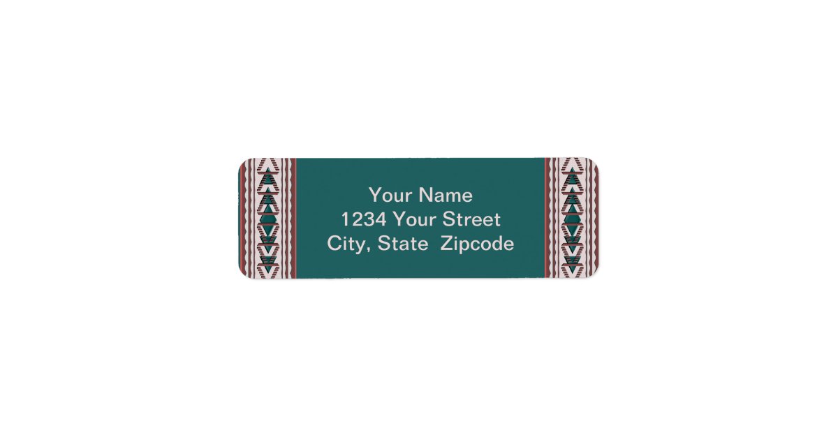 Southwest Tapestry Return Address Labels Zazzle
