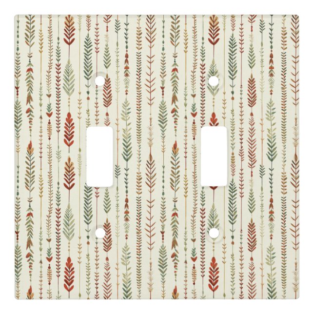 Southwest Terra Cotta Boho Light Switch Cover (Front)