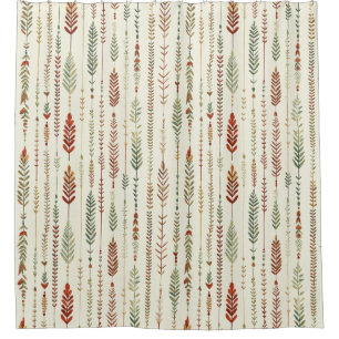 Southwest Terra Cotta Boho Shower Curtain
