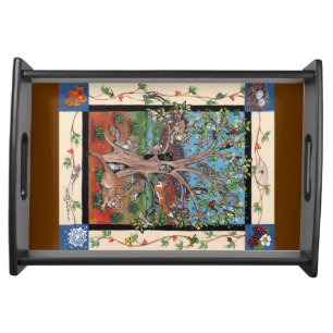 "Southwest Tree of Life" Four Seasons Serving Tray