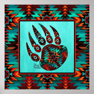 native american bear paw art