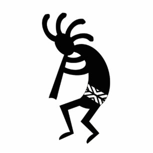 Southwest Tribal Dancing Kokopelli Christmas Tree Statuette
