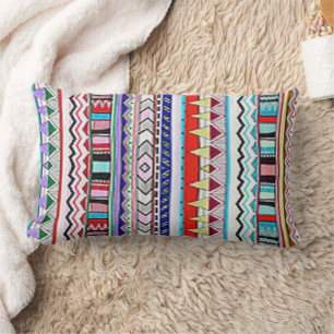 Southwest Tribal Lumbar Throw Pillow – Colorful Bo