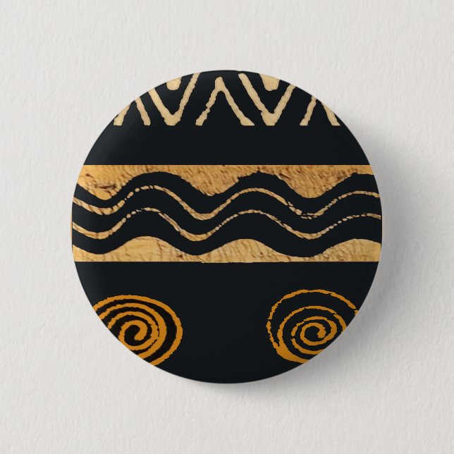Southwest Tribal Native American Design Button (Front)