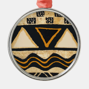 Southwest Tribal Native American Design Metal Ornament