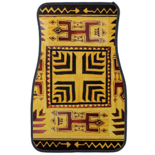 Southwest Tribal Petroglyph Design Car Floor Mats