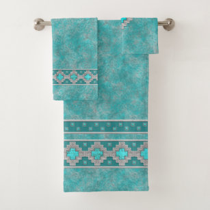 turquoise bath towels