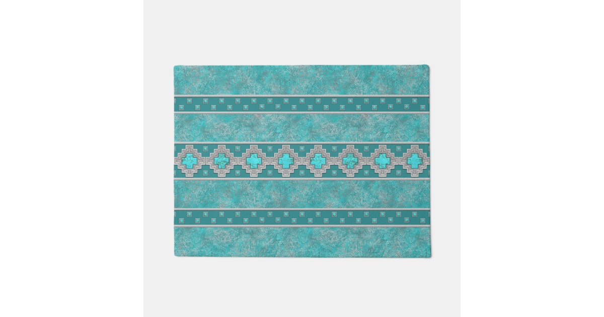 Southwest Turquoise Doormat Zazzle