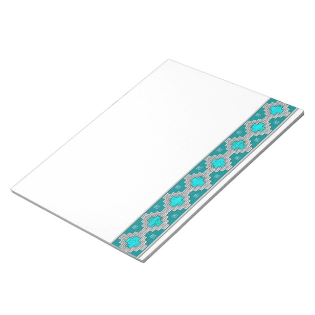 Southwest Turquoise Notepad (Angled)
