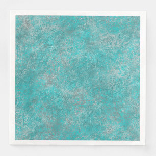 Southwest Turquoise Paper Dinner Napkins
