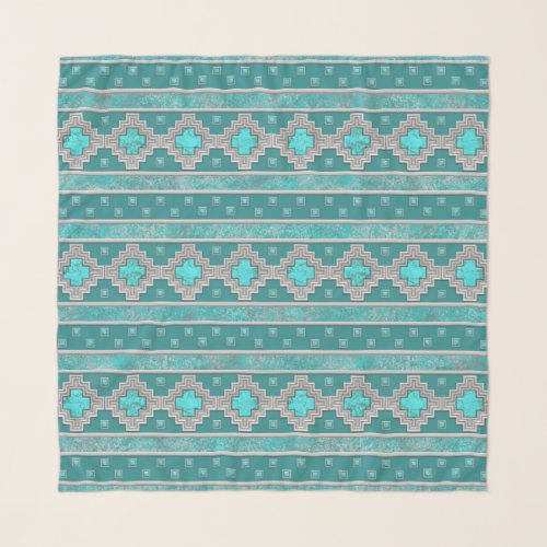 Southwest Turquoise Scarf