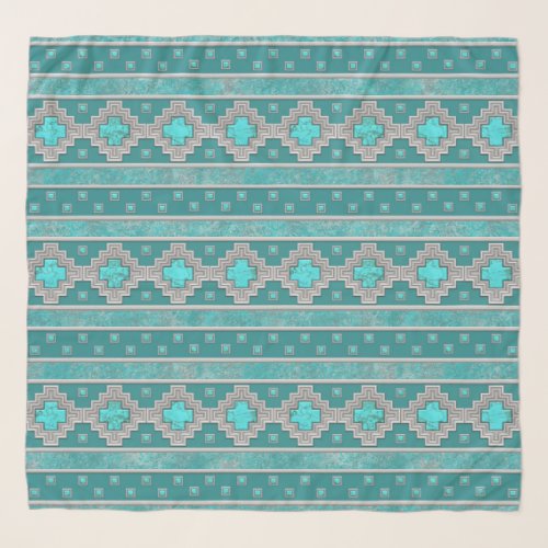 Southwest Turquoise Scarf