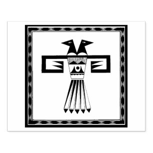 Southwest Two Headed Bird Design Stamp