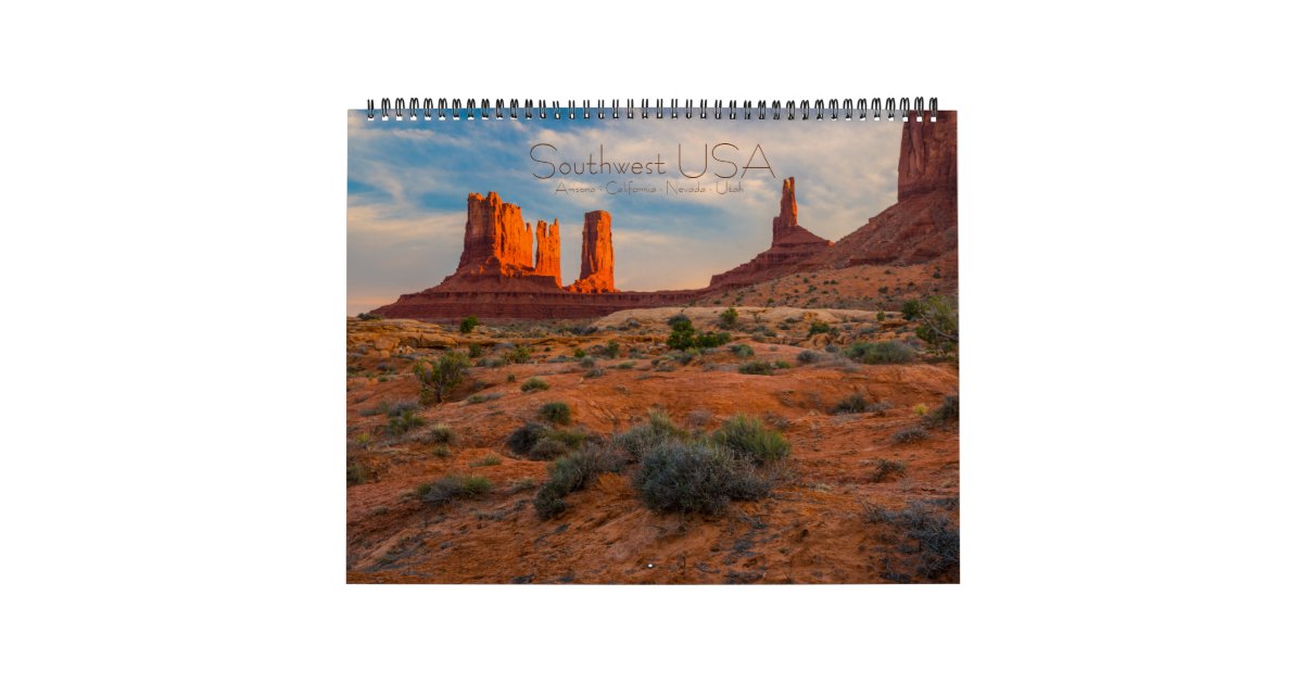 Southwest USA Calendar Zazzle