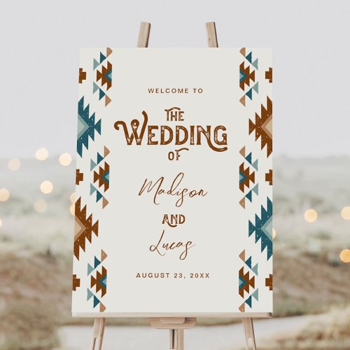 Southwest Wedding Welcome Sign