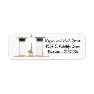 Southwest White Entry Label