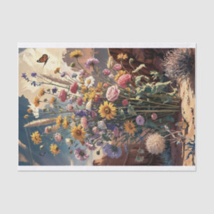 Southwest Wildflower Canyon, Desert Bouquet Tissue Paper