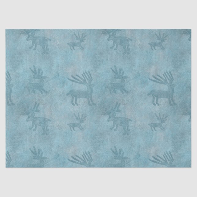 Southwest Winter Deer Tissue Paper (Front)