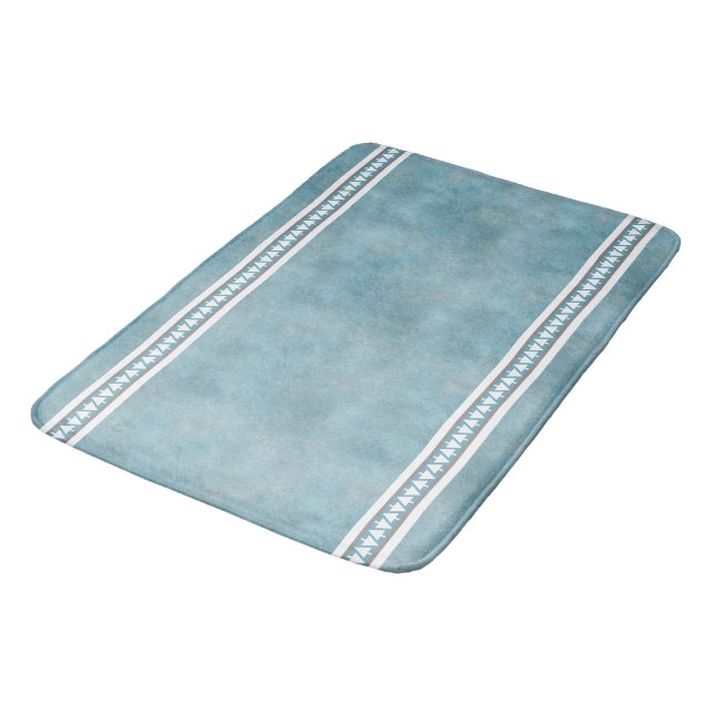 Southwest Winter Pines Bath Mat (Angled)