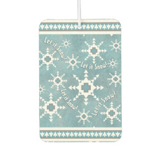 Southwest Winter Snow and Pine Trees Personalized Air Freshener