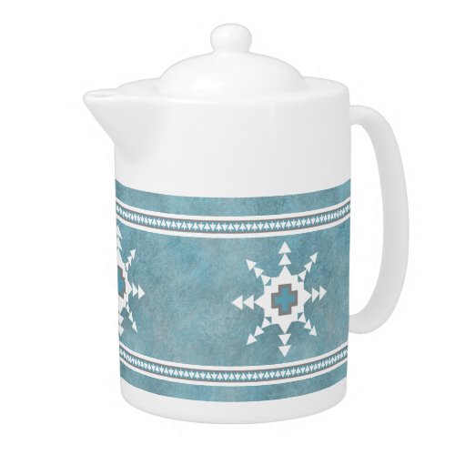 Southwest Winter Snowflake Teapot