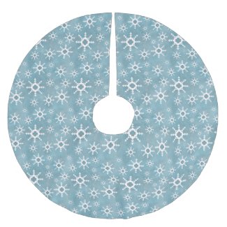 Southwest Winter Snowflakes Blue and White
