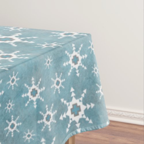 Southwest Winter Snowflakes Tablecloth