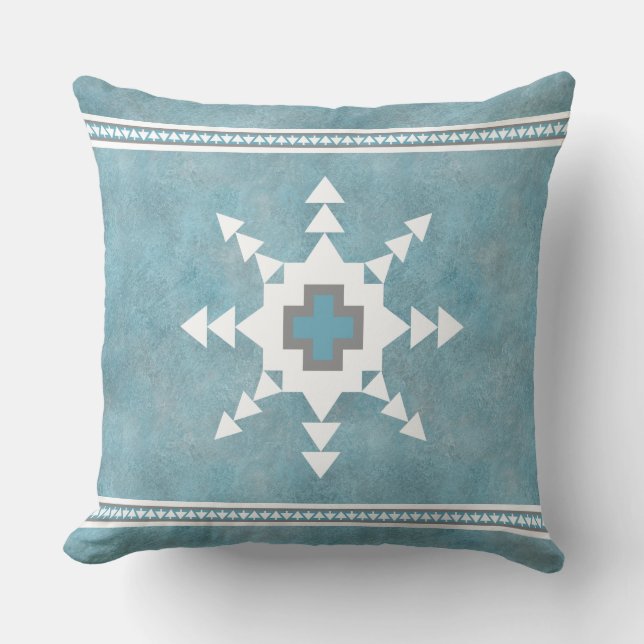Southwest Winter Throw Pillow (Front)