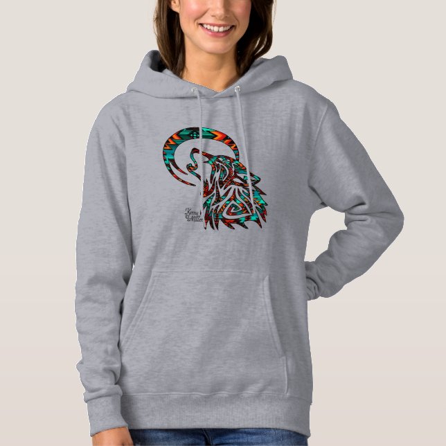 Southwest Wolf  Hoodie (Front)