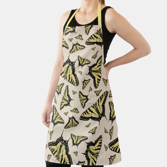 Southwest Yellow Swallowtail Butterflies All Over  Apron (Insitu)