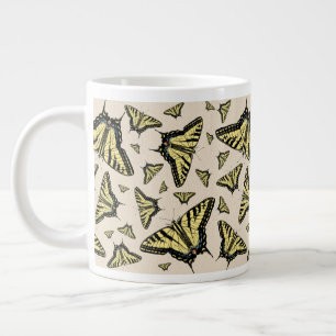 Southwest Yellow Swallowtail Butterflies All Over Giant Coffee Mug