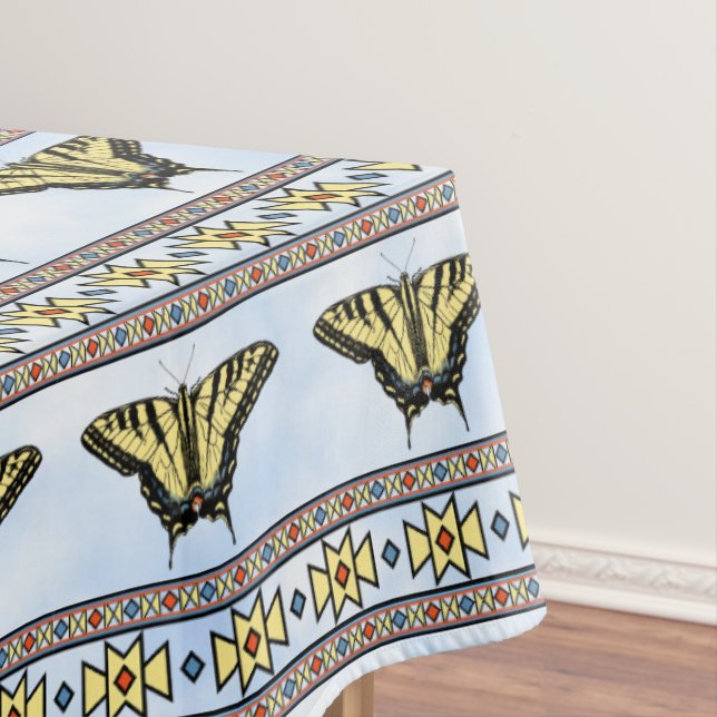 Southwest Yellow Swallowtail Butterflies Large Tablecloth (In Situ)
