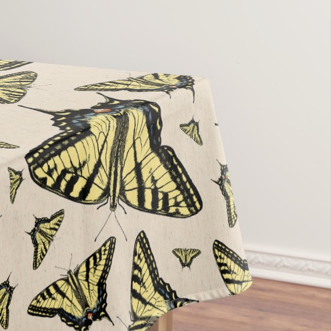 Southwest Yellow Swallowtail Butterflies Medium Tablecloth (In Situ)
