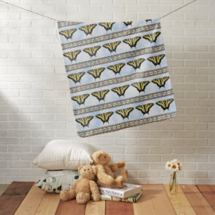 Southwest Yellow Swallowtail Butterfly Blue Sky Baby Blanket