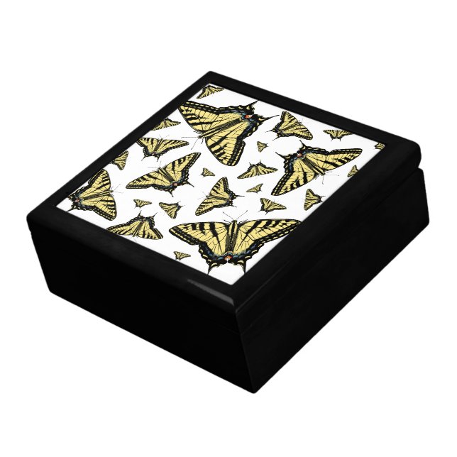 Southwest Yellow Swallowtail Butterfly Jewelry Box (Side)