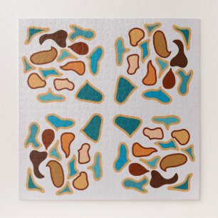 Southwestern Abstract Earth Tone Pattern Art Jigsaw Puzzle