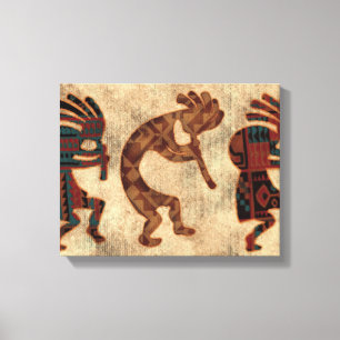 Southwestern Arizona Kokopelli Native American Canvas Print