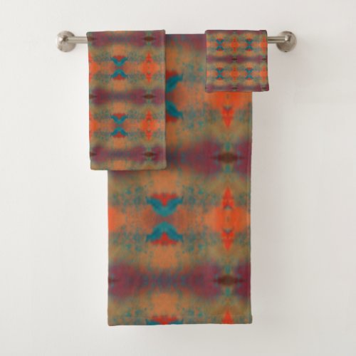 Southwestern Art Abstract Pattern  Bath Towel Set