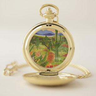 Southwestern Art Pocket Watch