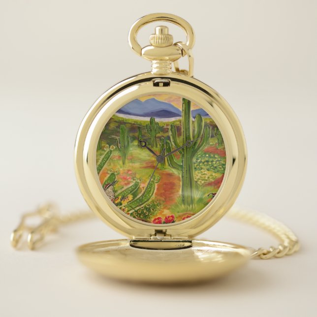 Southwestern Art Pocket Watch (Inside)